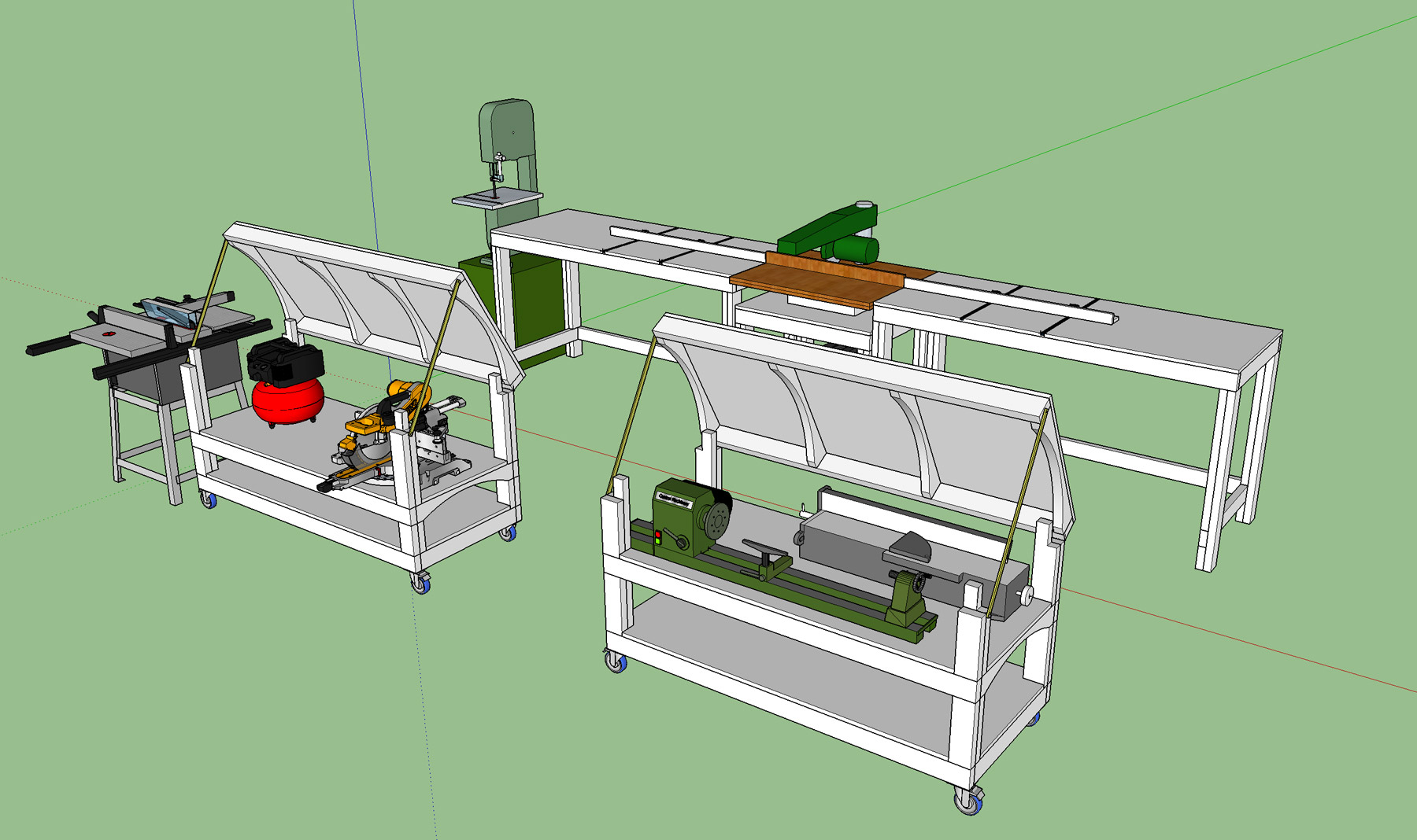 Workbench Plans - Tommy's Rolling Workbench and Miter Saw 