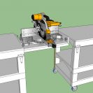 Tommy’s Rolling Workbench with Chop Saw Bridge