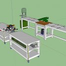 Tommy’s Rolling Workbench with Miter Station Chop Saw Bridge