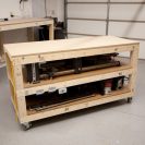 Tommy’s Rolling Workbench with Lathe and Jointer
