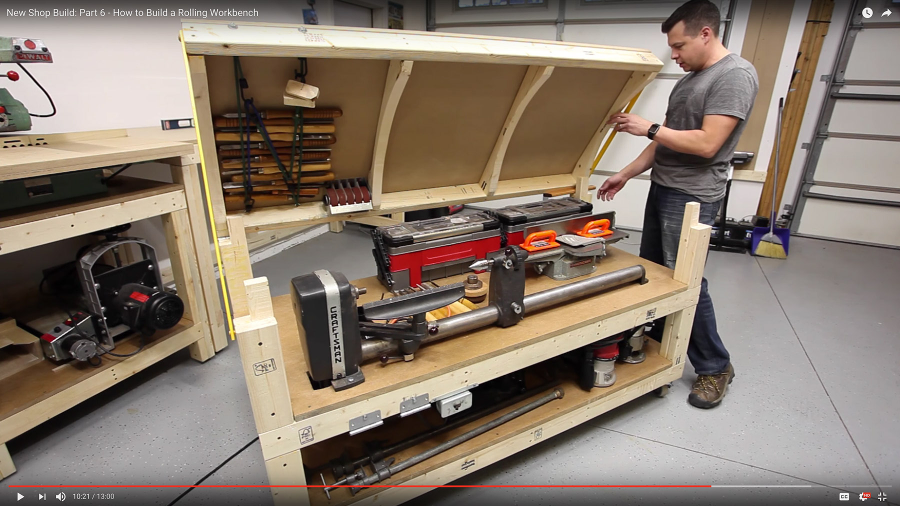 Workbench Plans - Tommy's Rolling Workbench and Miter Saw ...